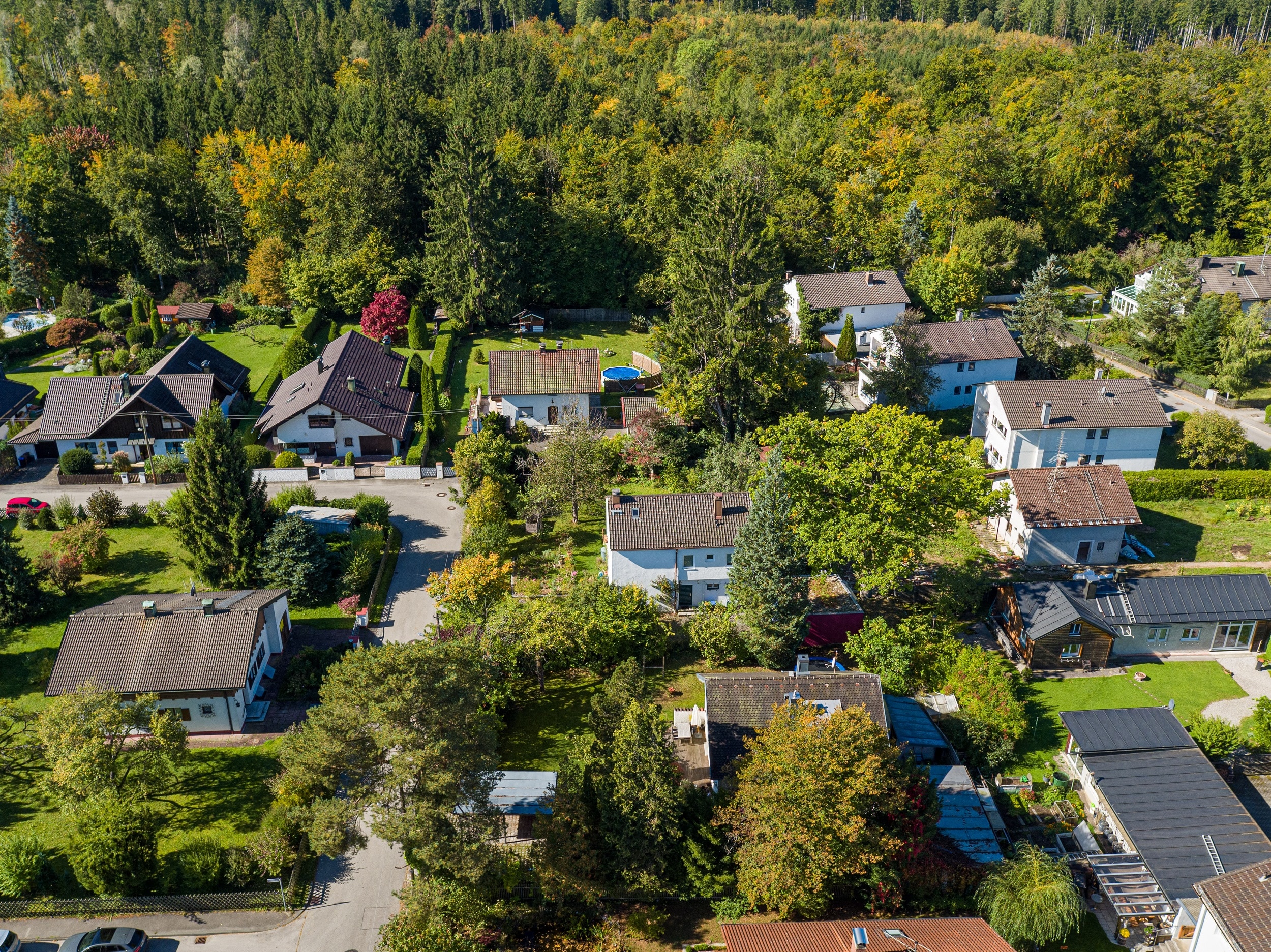 Luftbild von Gauting für Immobilienmakler
