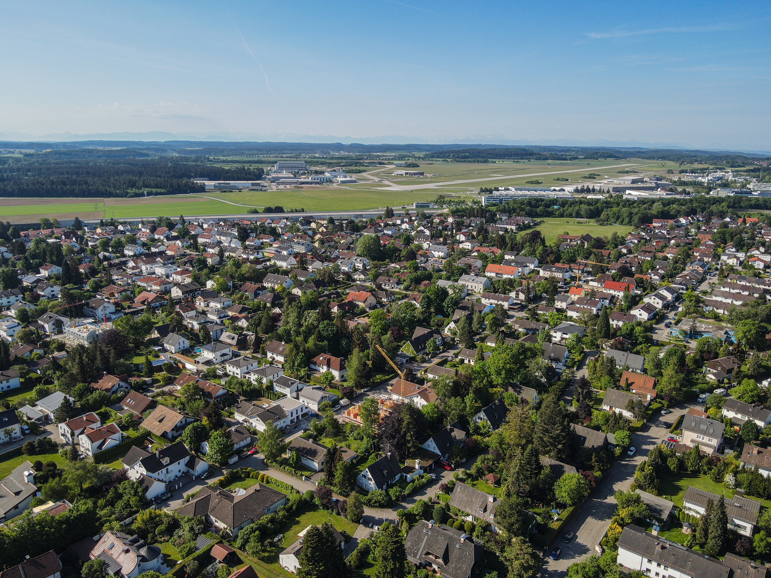 Luftbild von Gilching für Immobilienmakler Gilching